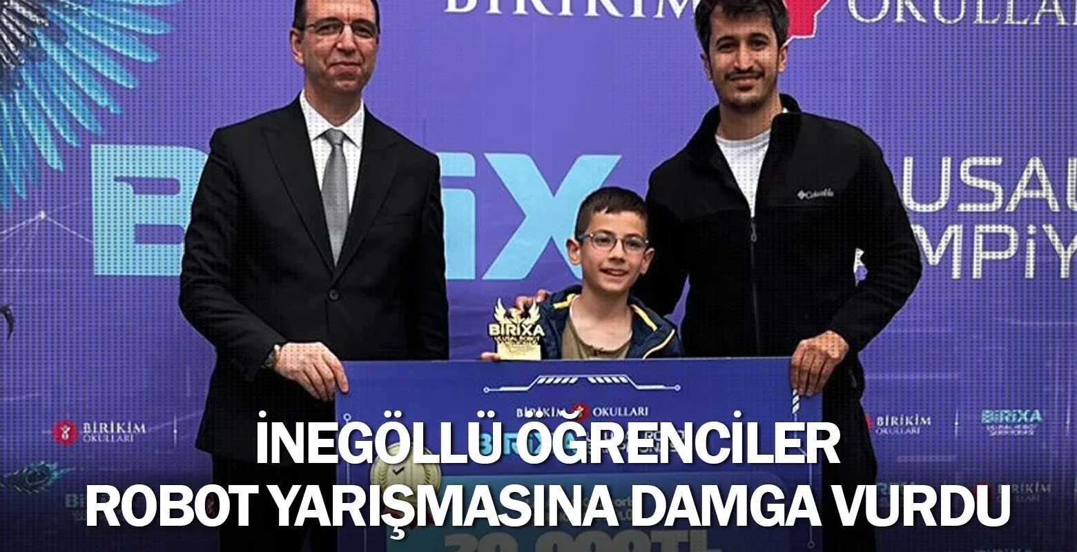 İnegöllü Öğrenciler Robot Yarışmasına Damga Vurdu