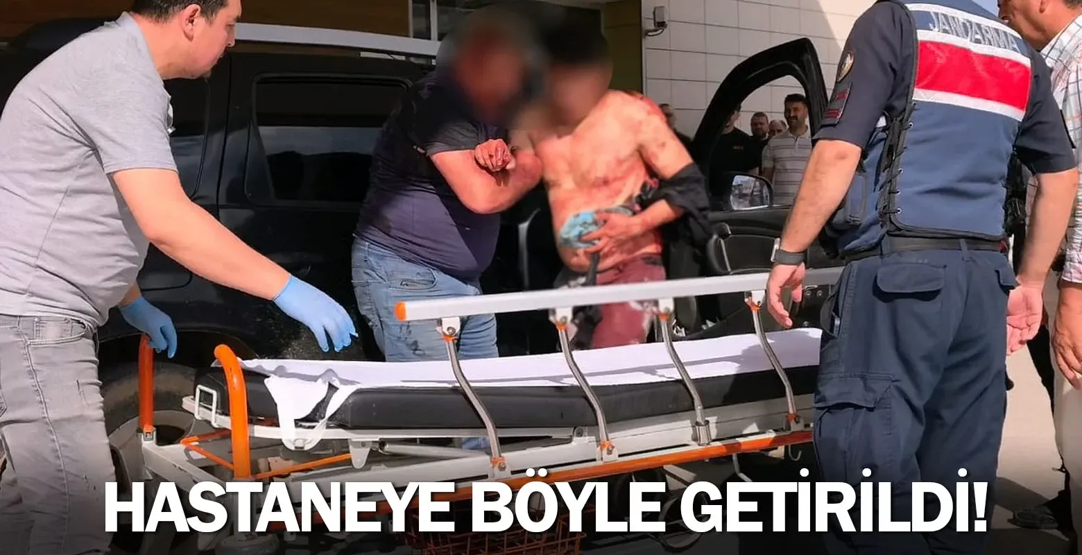 Hastaneye böyle getirildi!