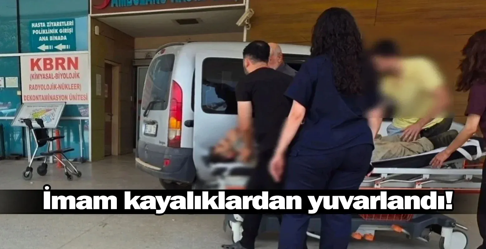 İnegöl'de imam kayalıklardan yuvarlandı!