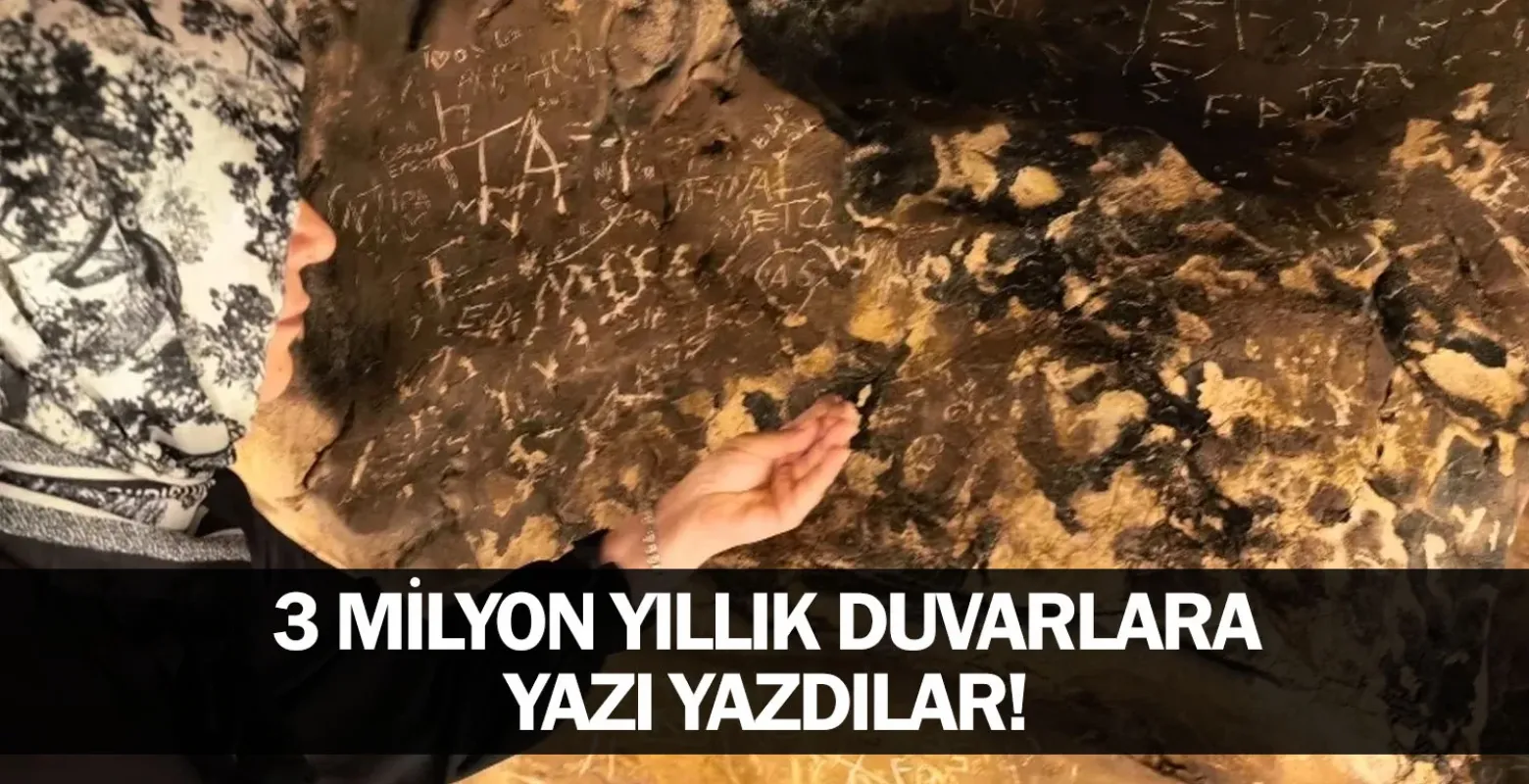 3 milyon yıllık duvarlara yazı yazdılar!