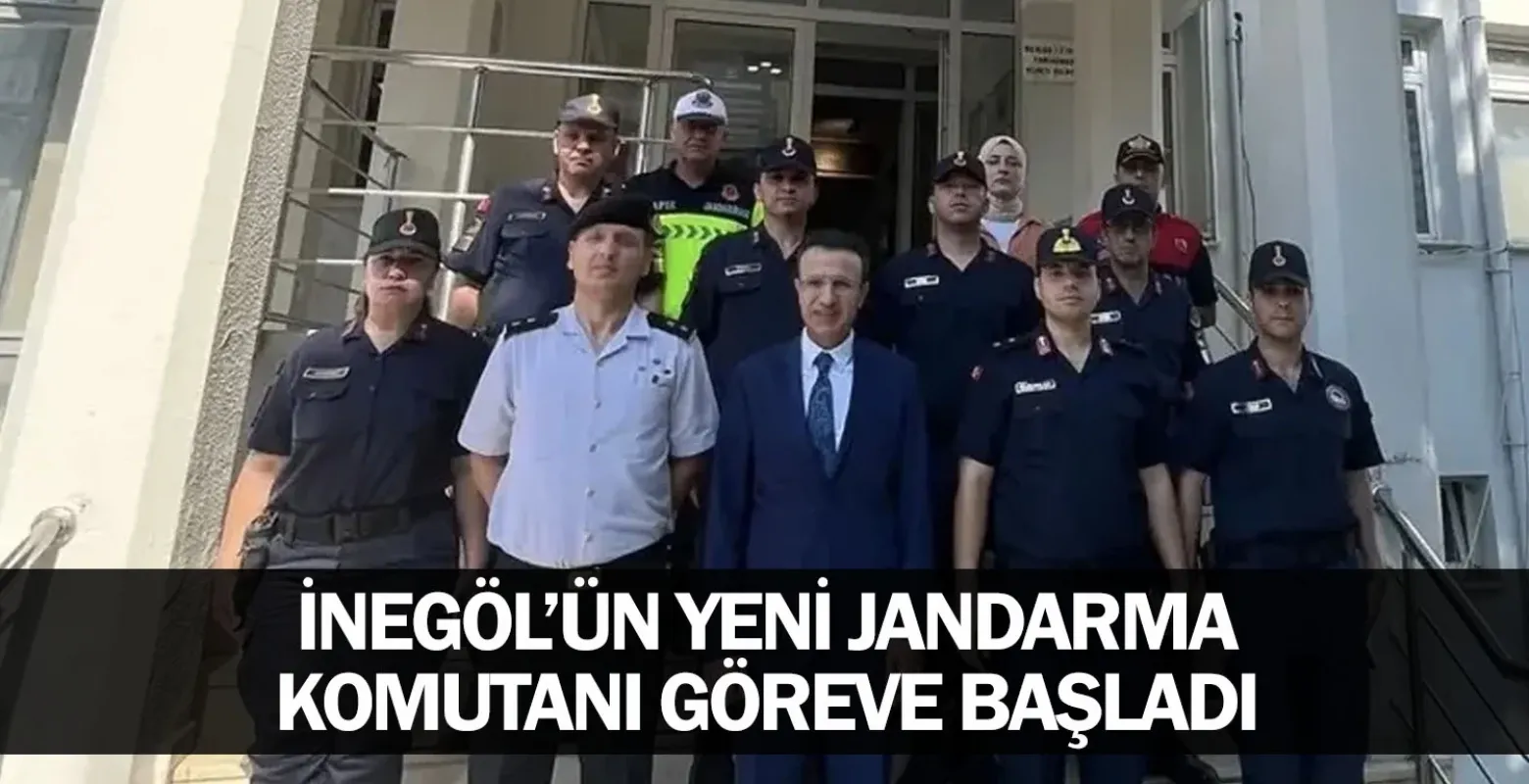 İnegöl'ün Yeni Jandarma Komutanı Göreve Başladı