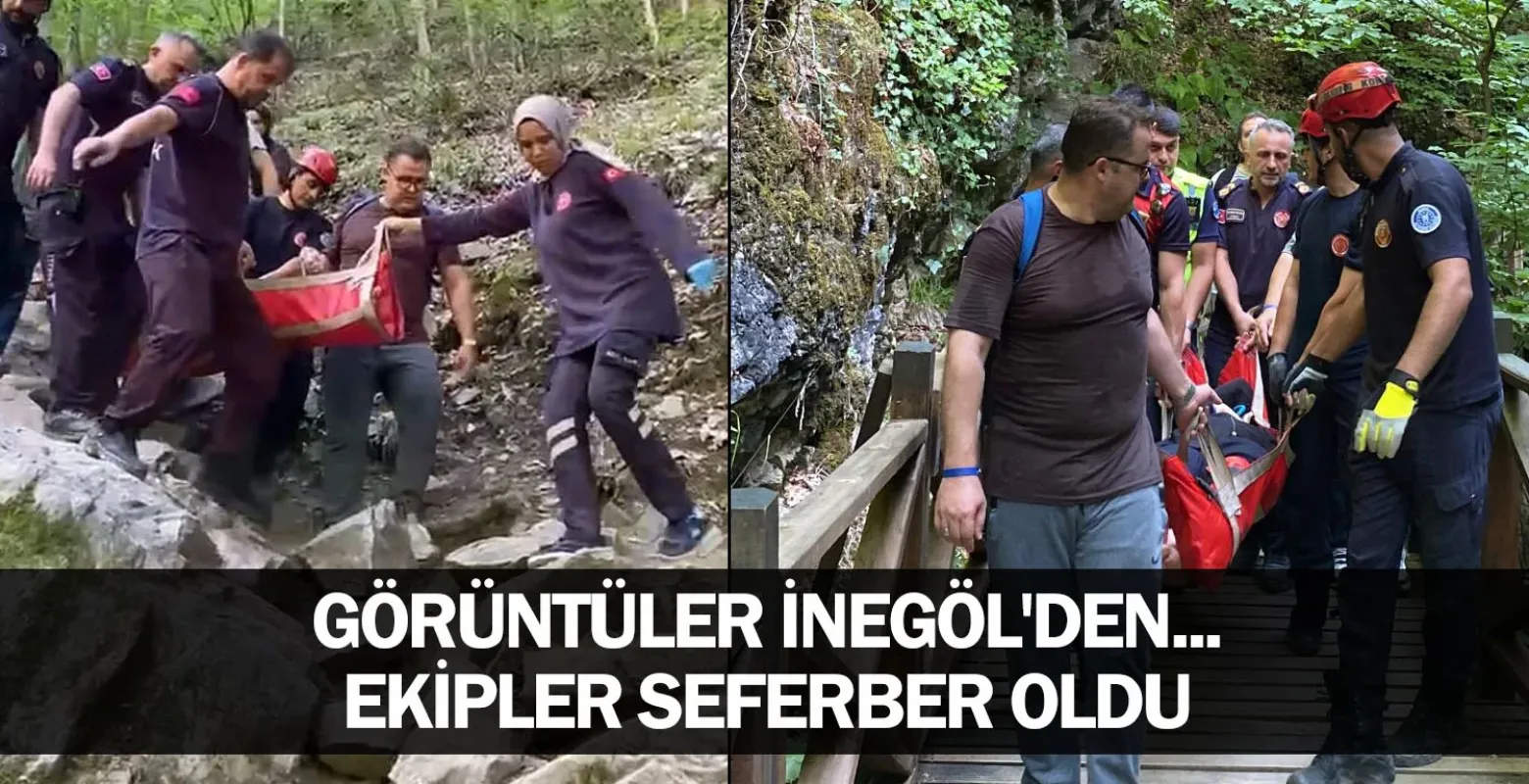 Görüntüler İnegöl'den... Ekipler seferber oldu