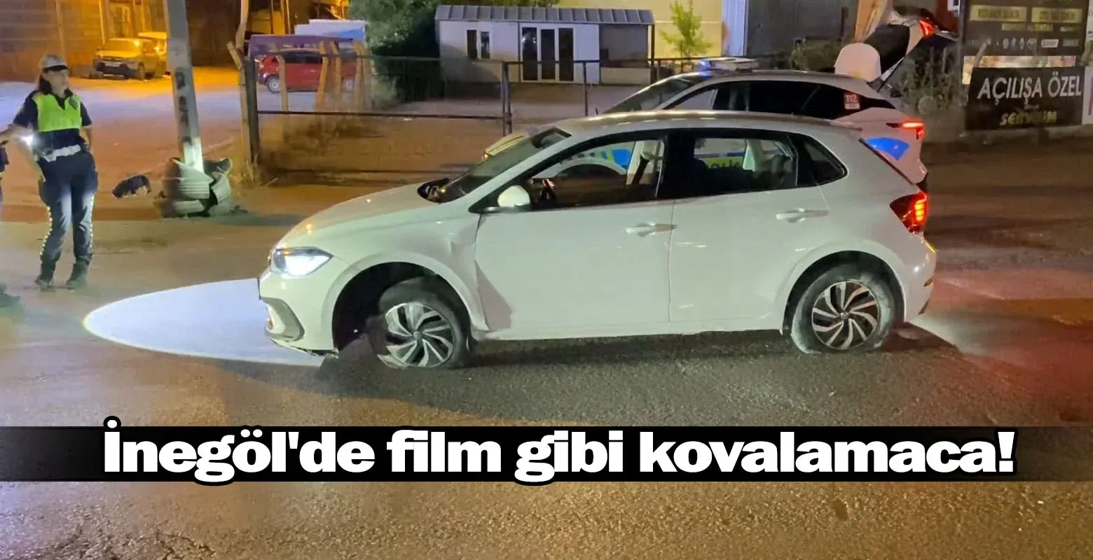 İnegöl'de film gibi kovalamaca!