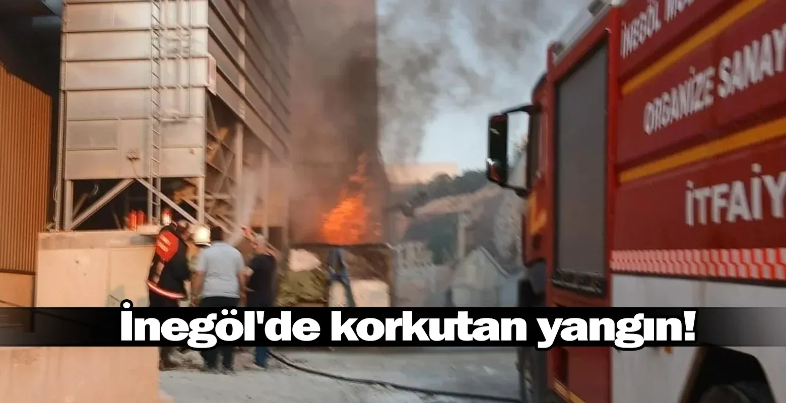 İnegöl'de korkutan yangın!