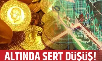 Altında sert düşüş!