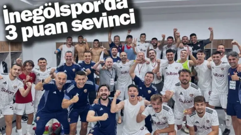 İnegölspor'da 3 puan sevinci