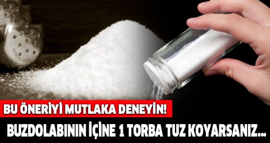 Buzdolabının İçine 1 Torba Tuz Koyarsanız... Bu Öneriyi Mutlaka Deneyin!