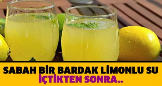 Limon suyunun inanilmaz faydalari