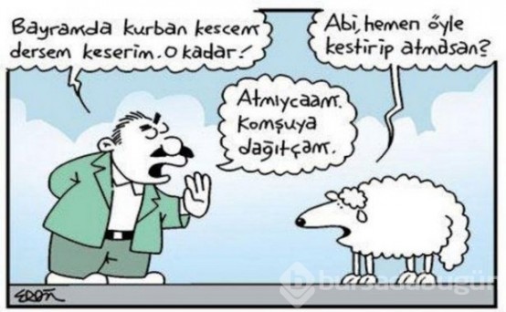 En güzel Kurban karikatürleri