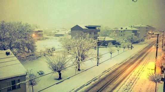 İnegöl'de çekilen en güzel kar fotoğrafları....