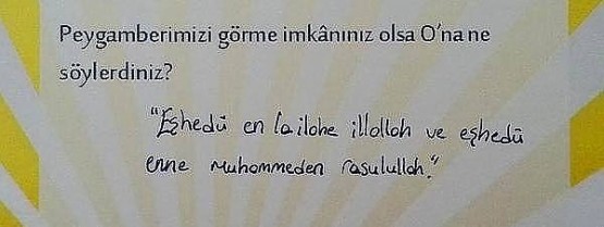 Çocuklara soruldu! Peygamberimizi görme imkanınız olsa ne söylerdiniz?