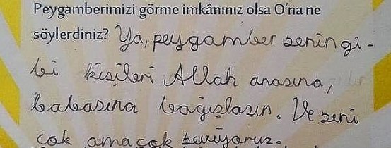 Çocuklara soruldu! Peygamberimizi görme imkanınız olsa ne söylerdiniz?