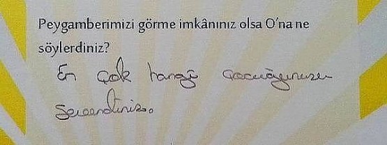 Çocuklara soruldu! Peygamberimizi görme imkanınız olsa ne söylerdiniz?