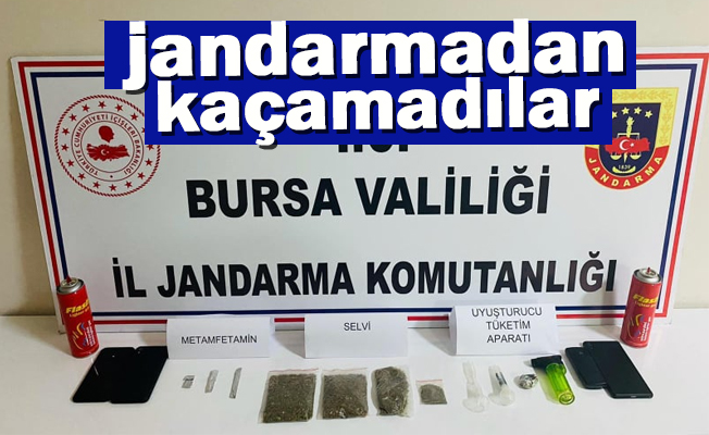 İnegöl'de jandarmadan kaçamadılar