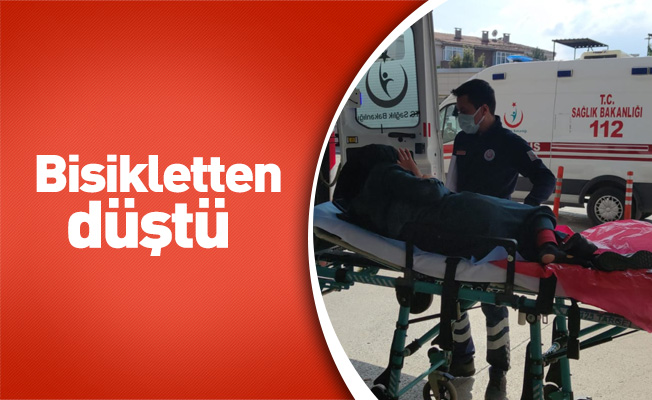 Bisikletten düştü