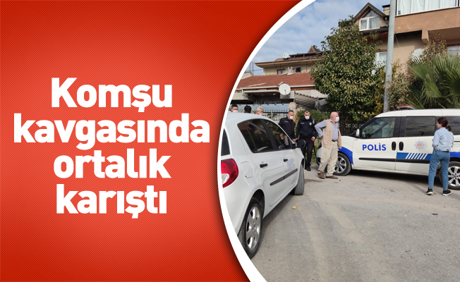 Komşu kavgasında ortalık karıştı