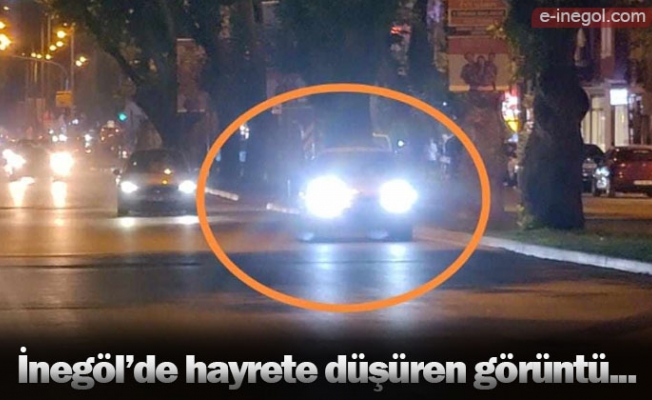 İnegöl'de hayrete düşüren görüntü...