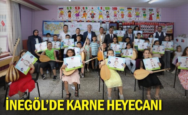 İnegöl'de karne heyecanı