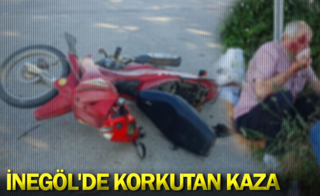 İnegöl'de korkutan kaza