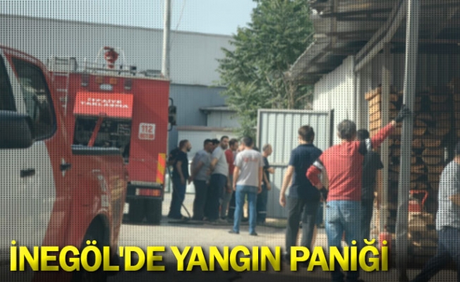 İnegöl'de yangın paniği