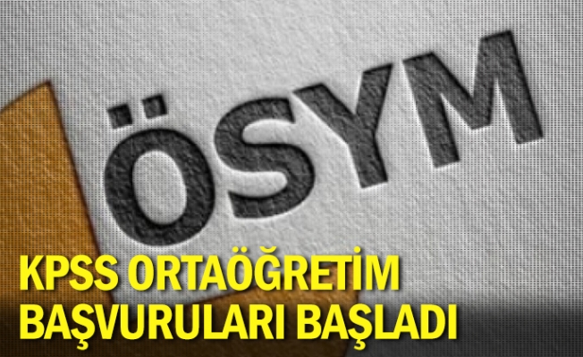 2024 KPSS Ortaöğretim başvuruları başladı