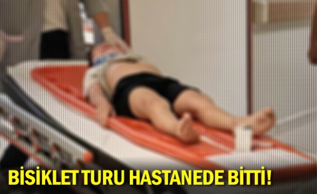 Bisiklet turu hastanede bitti!