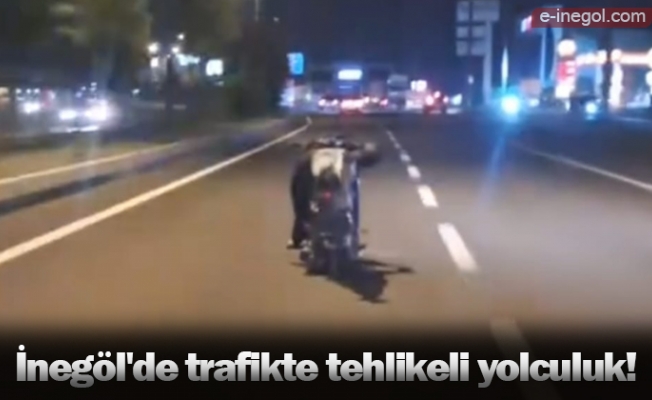 İnegöl'de trafikte tehlikeli yolculuk!