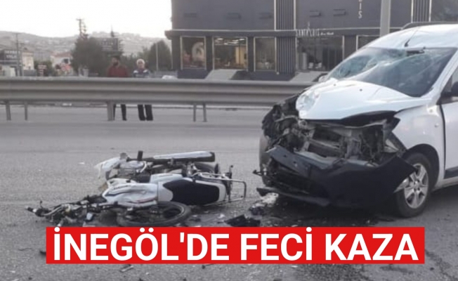 İnegöl'de feci kaza