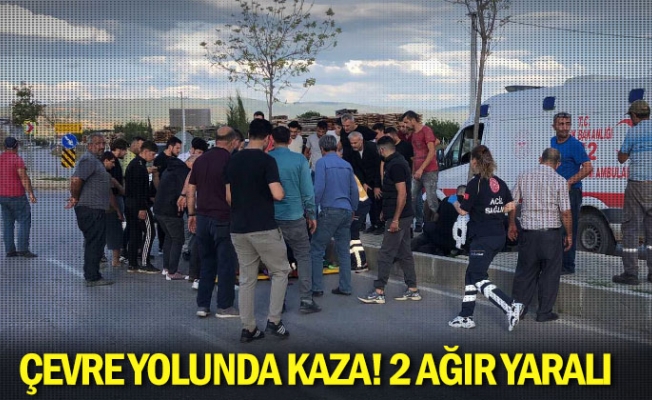 Çevre yolunda kaza! 2 ağır yaralı