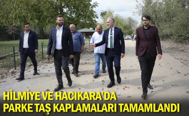 Hilmiye Ve Hacıkara’da Parke Taş Kaplamaları Tamamlandı