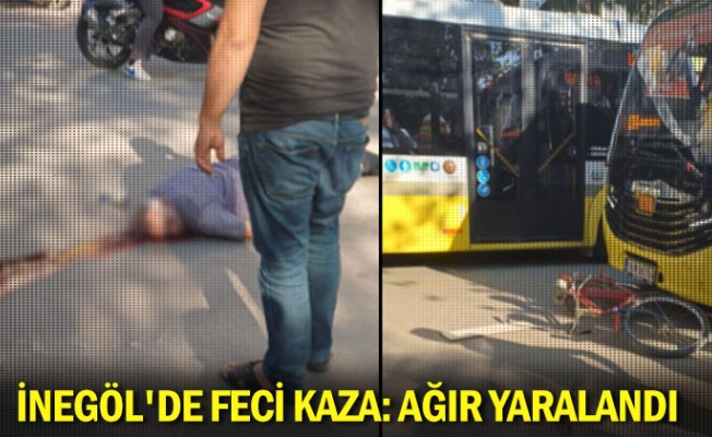 İnegöl'de feci kaza: Ağır yaralandı