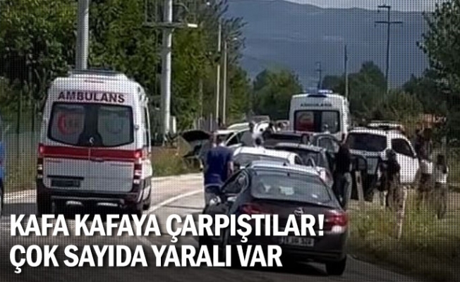 Kafa kafaya çarpıştılar! Çok sayıda yaralı var