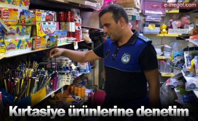 Kırtasiye ürünlerine denetim