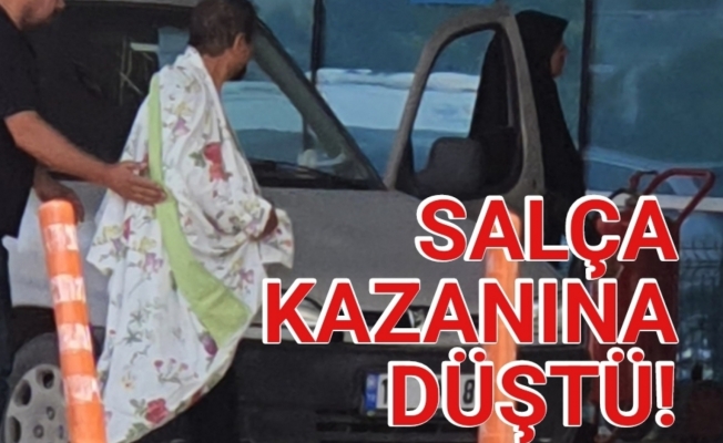 Salça kazanına düştü!