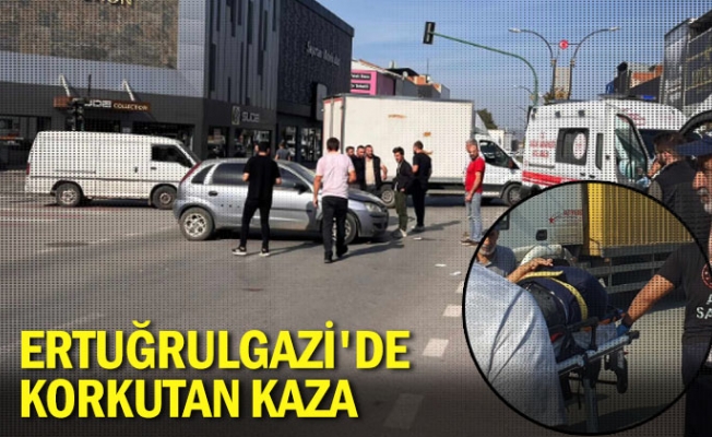 Ertuğrulgazi'de korkutan kaza