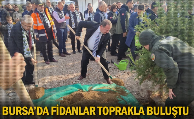 Bursa’da fidanlar toprakla buluştu