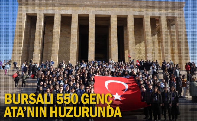 Bursalı 550 genç, Ata’nın huzurunda