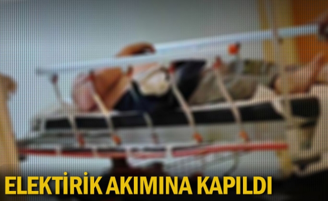 Elektirik akımına kapıldı