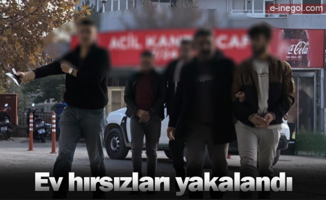 Ev hırsızları yakalandı