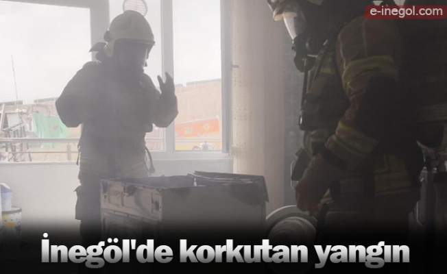 İnegöl'de korkutan yangın