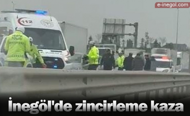 İnegöl'de zincirleme kaza