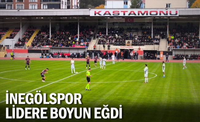 İnegölspor lidere boyun eğdi