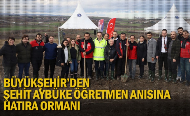 Büyükşehir’den şehit Aybüke öğretmen anısına hatıra ormanı