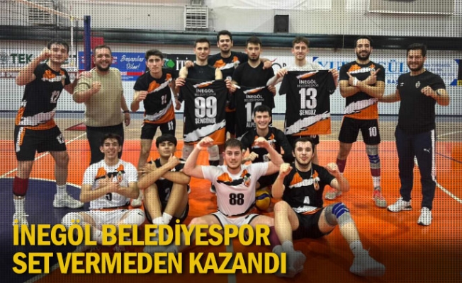 İnegöl Belediyespor set vermeden kazandı