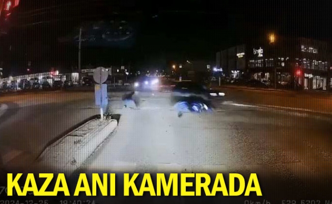 Kaza anı kamerada