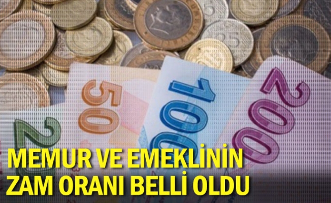 Memur ve emeklinin zam oranı belli oldu