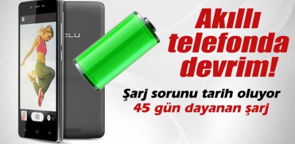 Akıllı telefonda devrim: 45 gün dayanan şarj