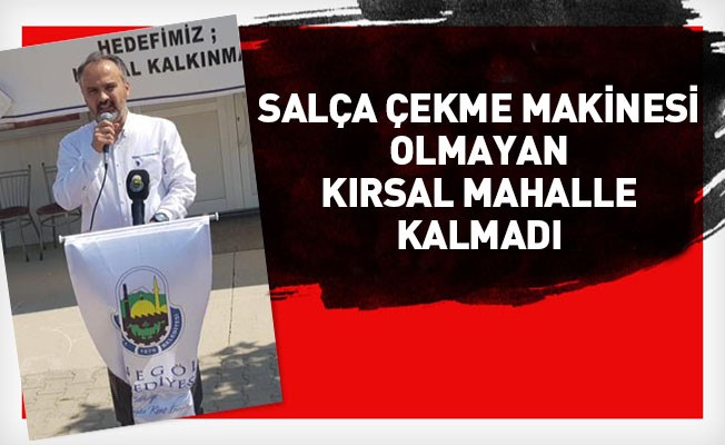 İnegöl’de Salça Çekme Makinesi Olmayan Kırsal Mahalle Kalmadı