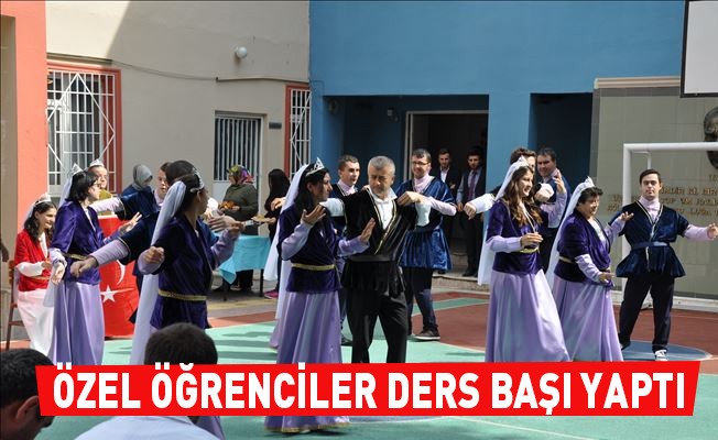 Özel öğrenciler ders başı yaptı