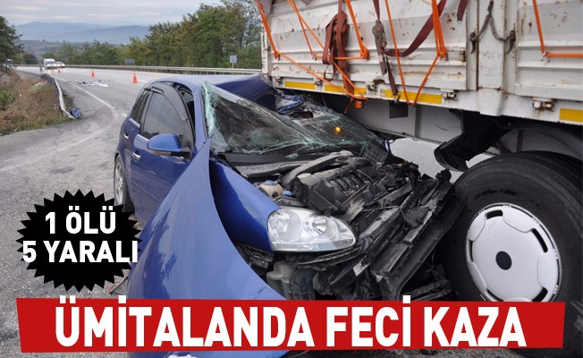 Ümitalanda feci kaza; 1 ölü, 5 yaralı